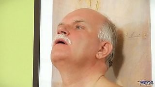 old lady young man fuck