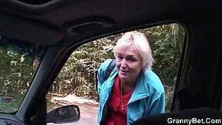 granny gives handjob