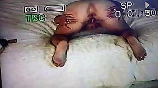sleeping mom in bedroom with son