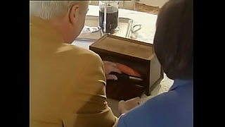 japanese old man filing and liking